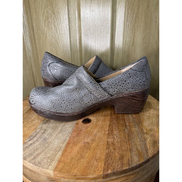 BOC Born Shoes Peggy Gray Pebble Slip On Wedge Clogs Womens 8.5 NEW - Picture 10 of 12